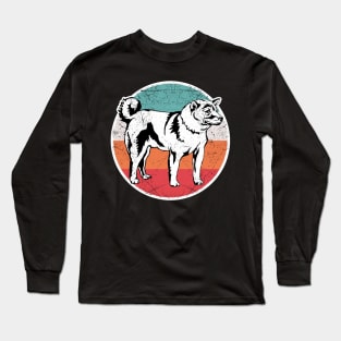 Vintage Retro Shiba Inu Long Sleeve T-Shirt